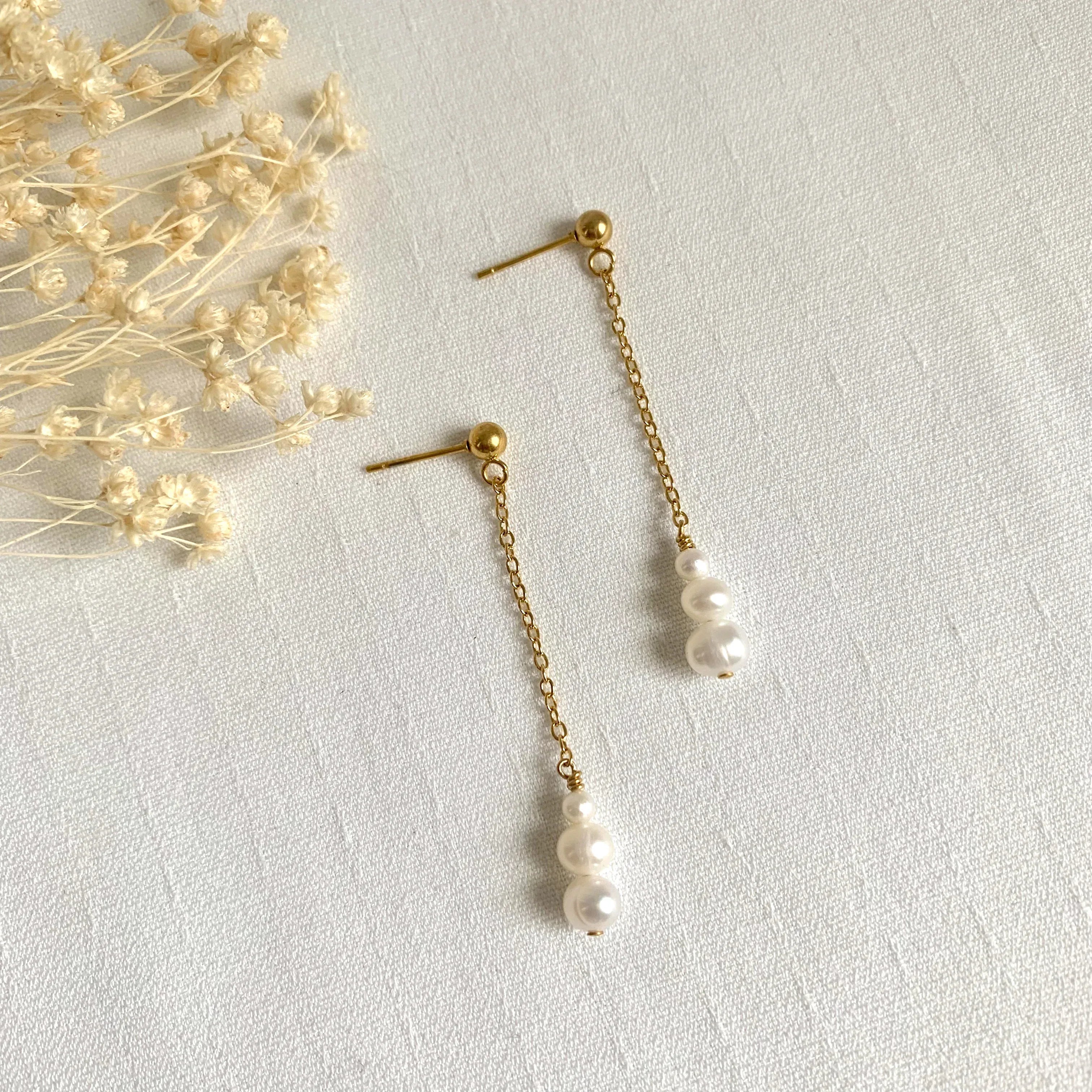 Boucles d'oreilles MARIE - Lynéör Bijoux