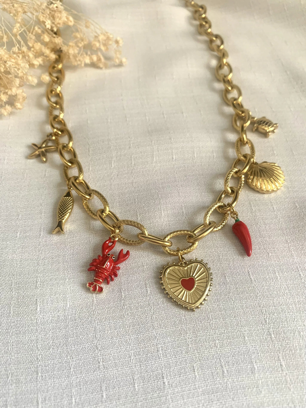 Collier LIVIA - Charms personnalisables - Lynéör Bijoux