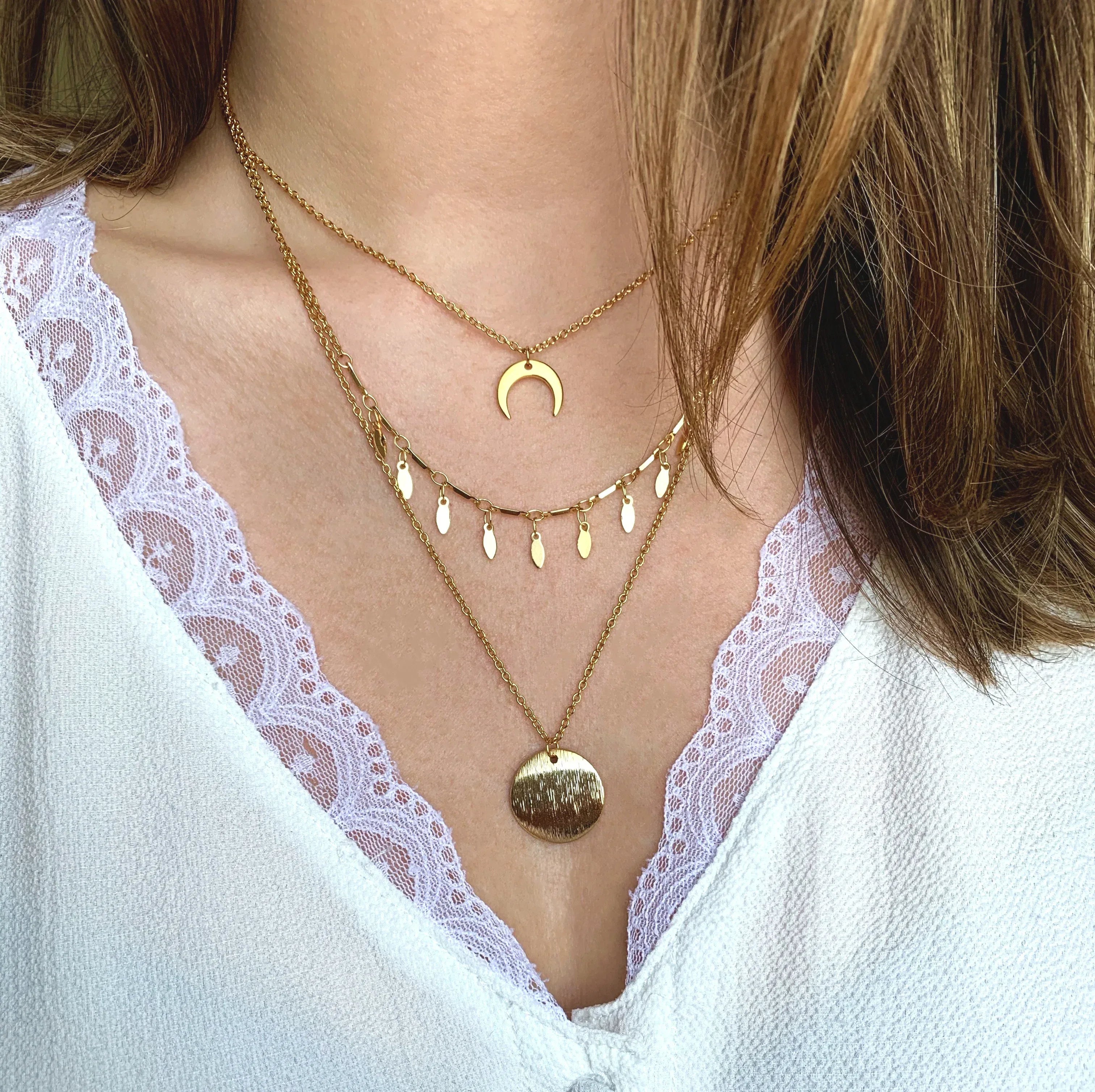 Collier 3 rangs STELLA - Lynéör Bijoux