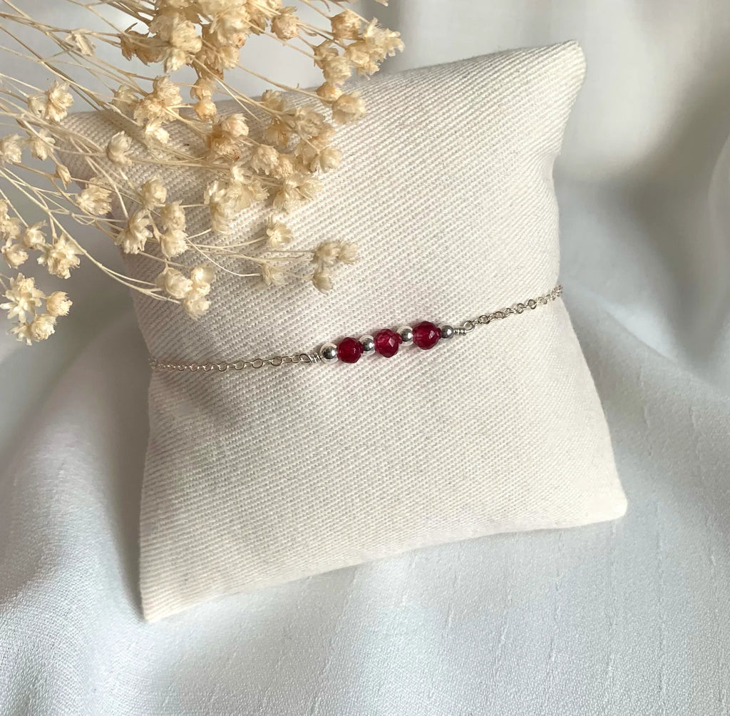 Bracelet LISE - pierres de naissance - Lynéör Bijoux