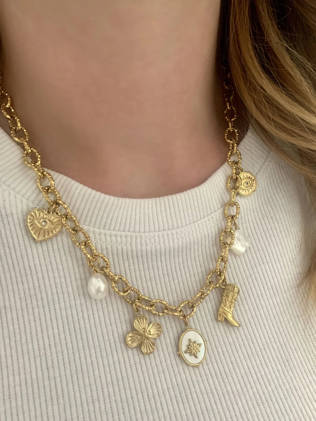 Collier LIVIA - Charms personnalisables - Lynéör Bijoux