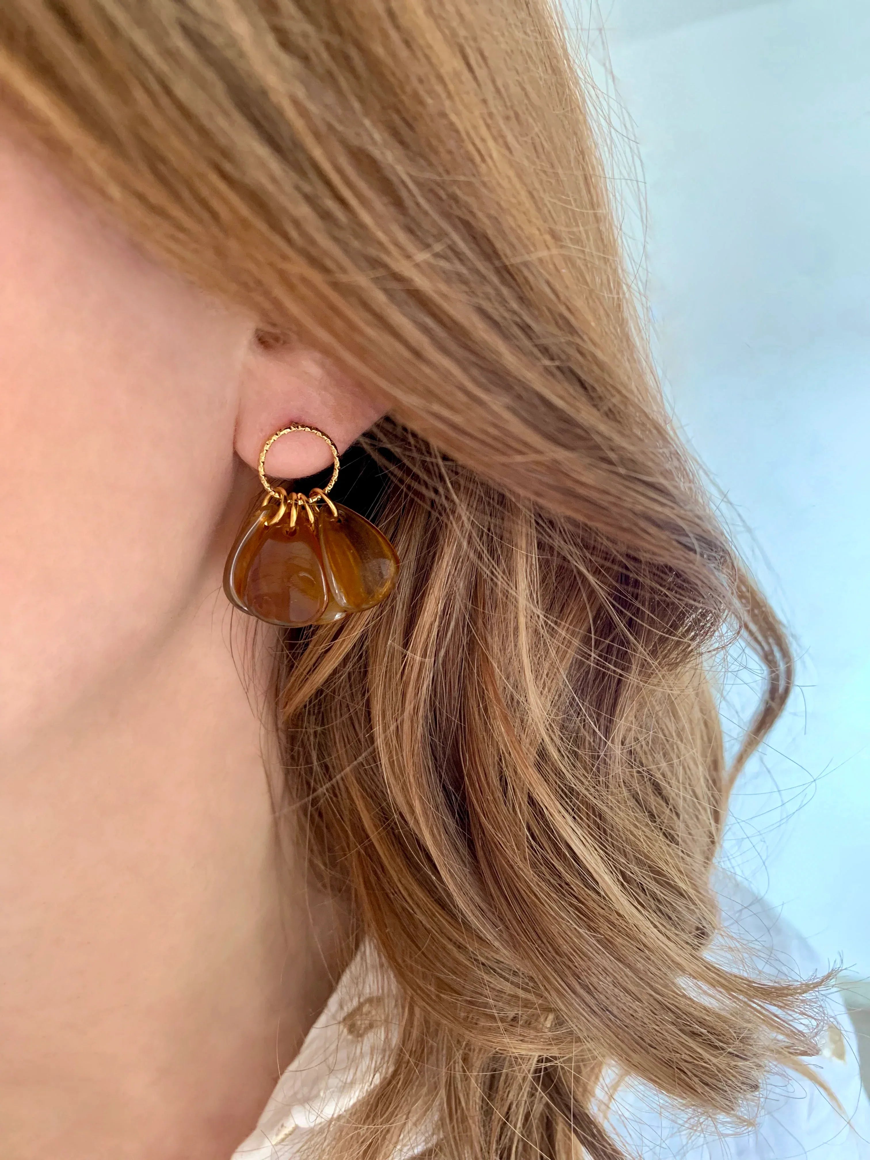 Boucles d'oreilles CAMELIA - Lynéör Bijoux