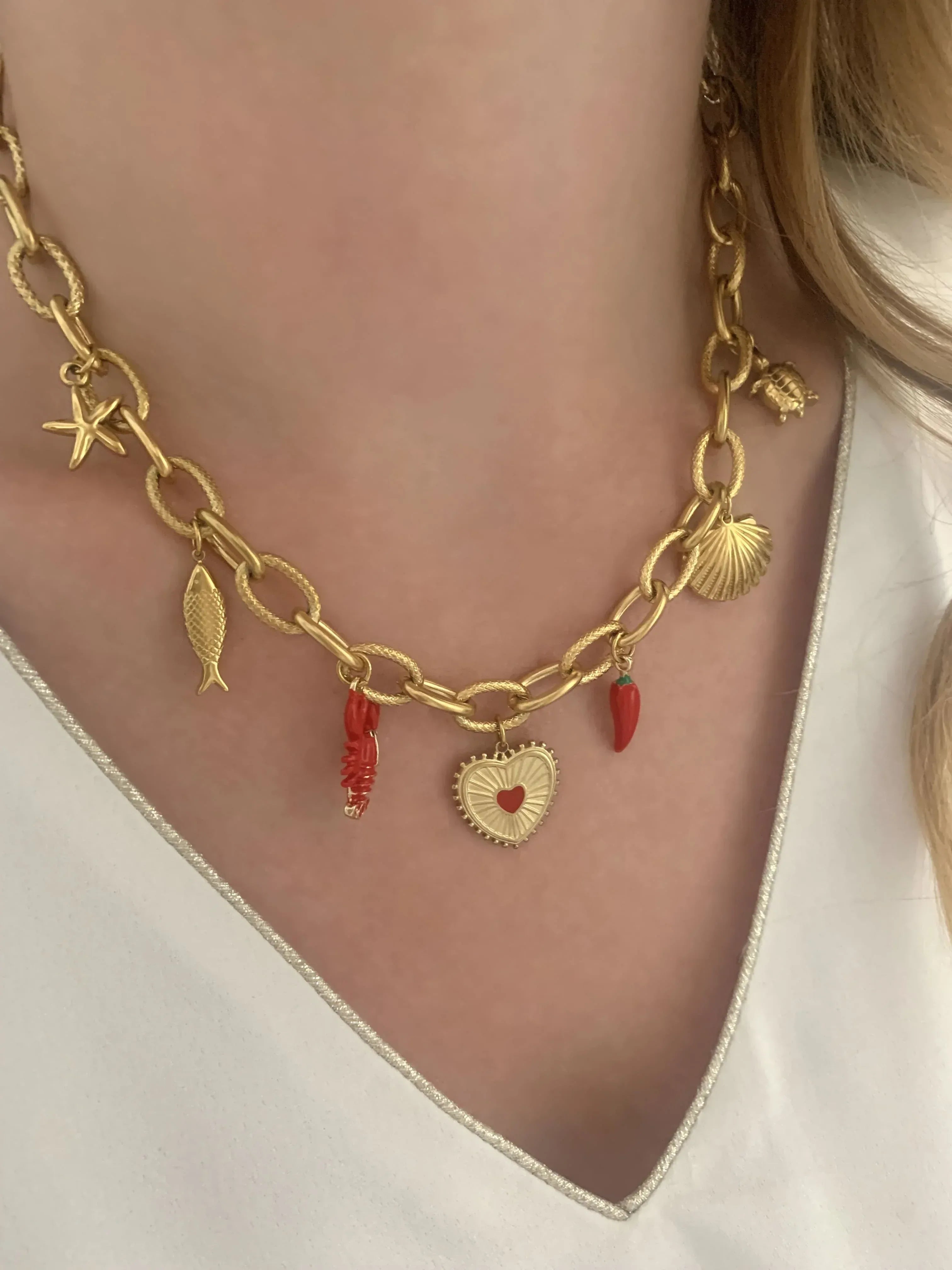 Collier LIVIA - Charms personnalisables - Lynéör Bijoux