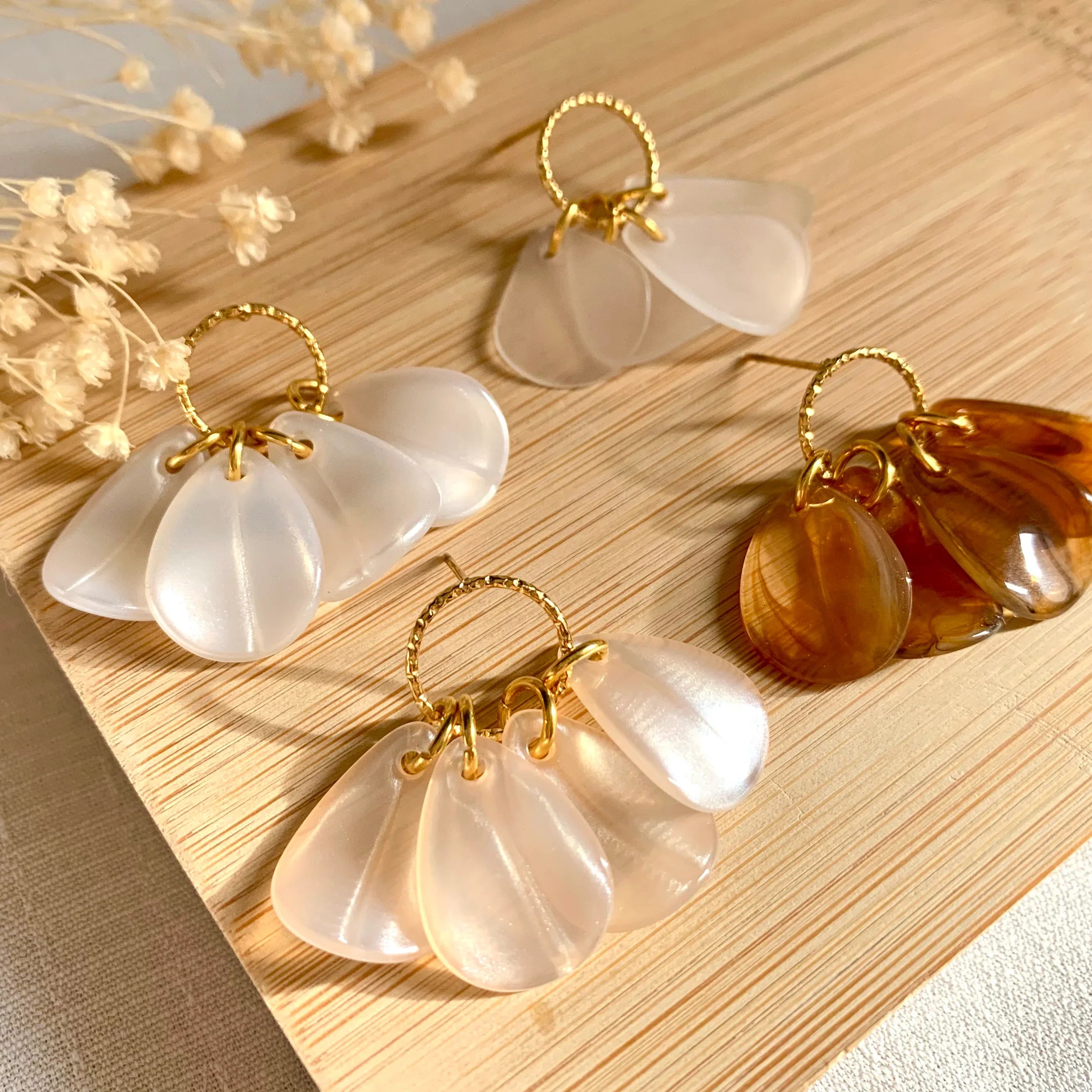 Boucles d'oreilles CAMELIA - Lynéör Bijoux