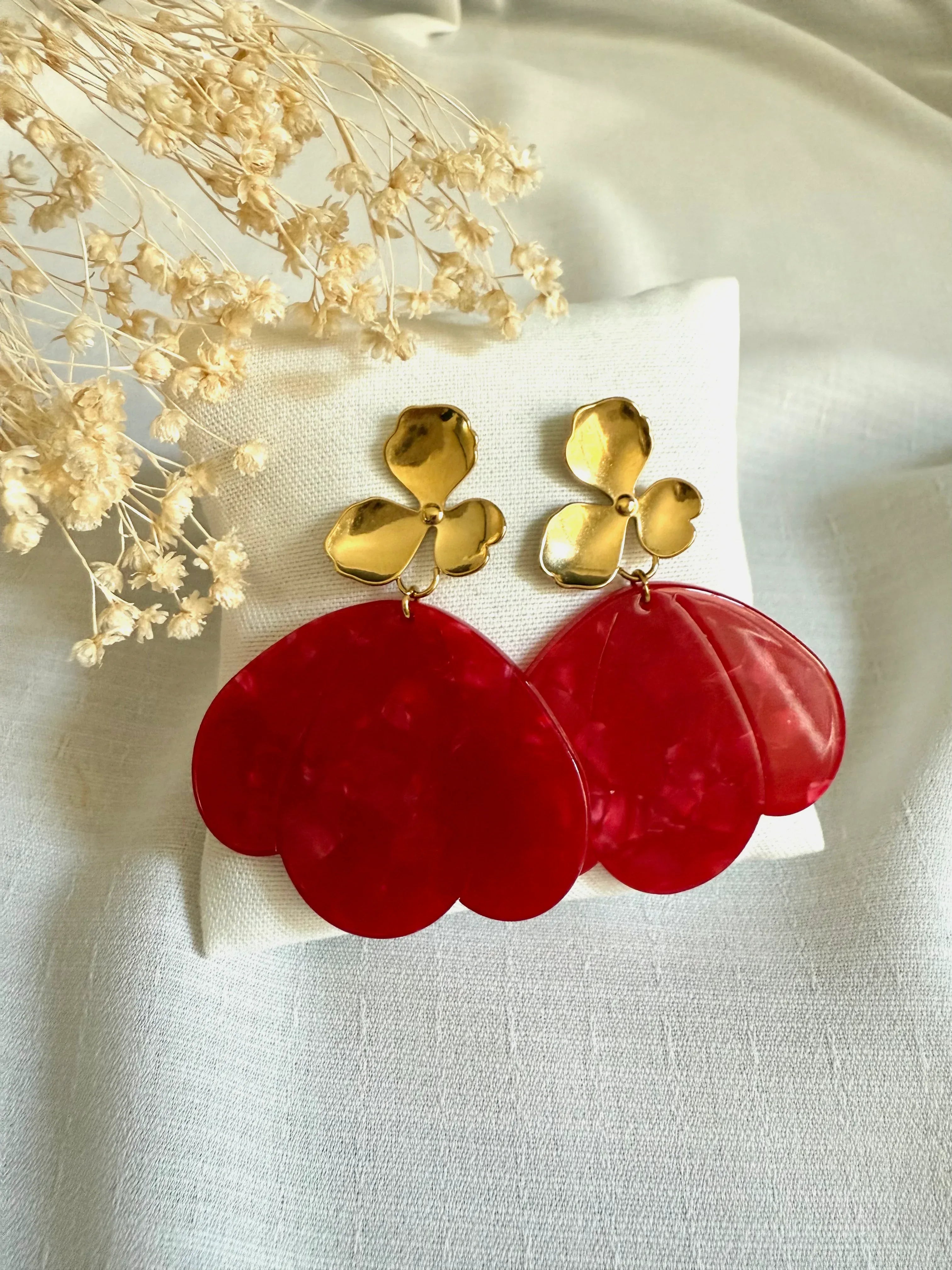 Boucles d'oreilles LYANA (# couleurs) - Lynéör Bijoux