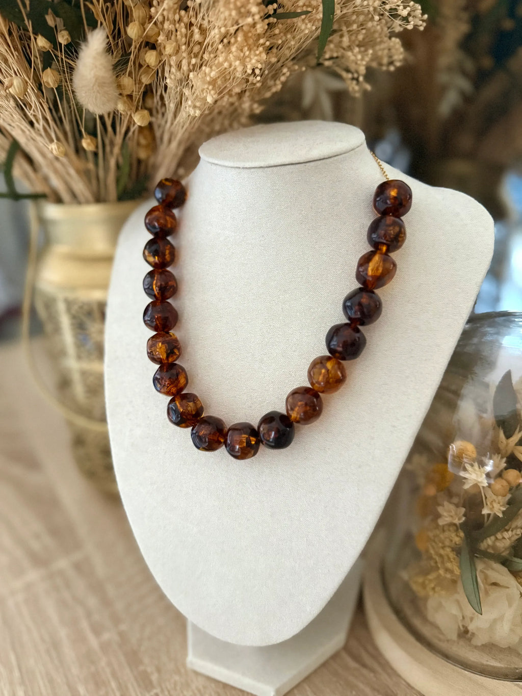 Collier grosses perles DAPHNE - Lynéör Bijoux