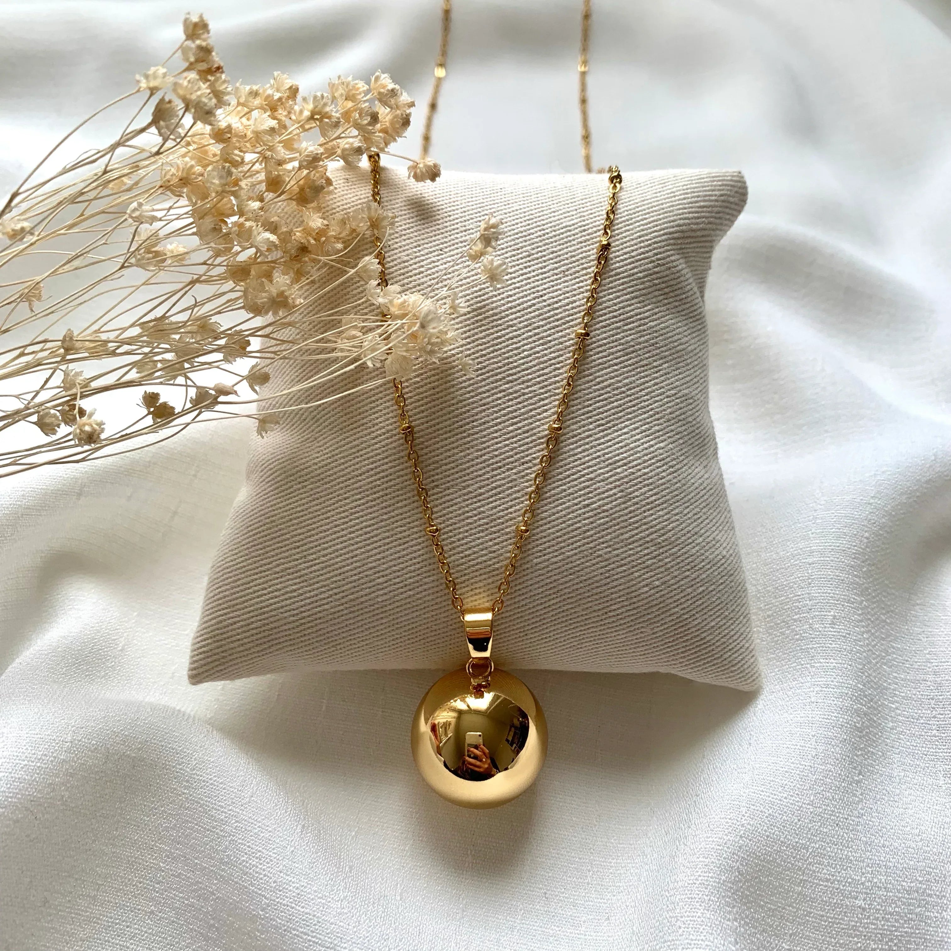 Bola de grossesse doré - Lynéör Bijoux