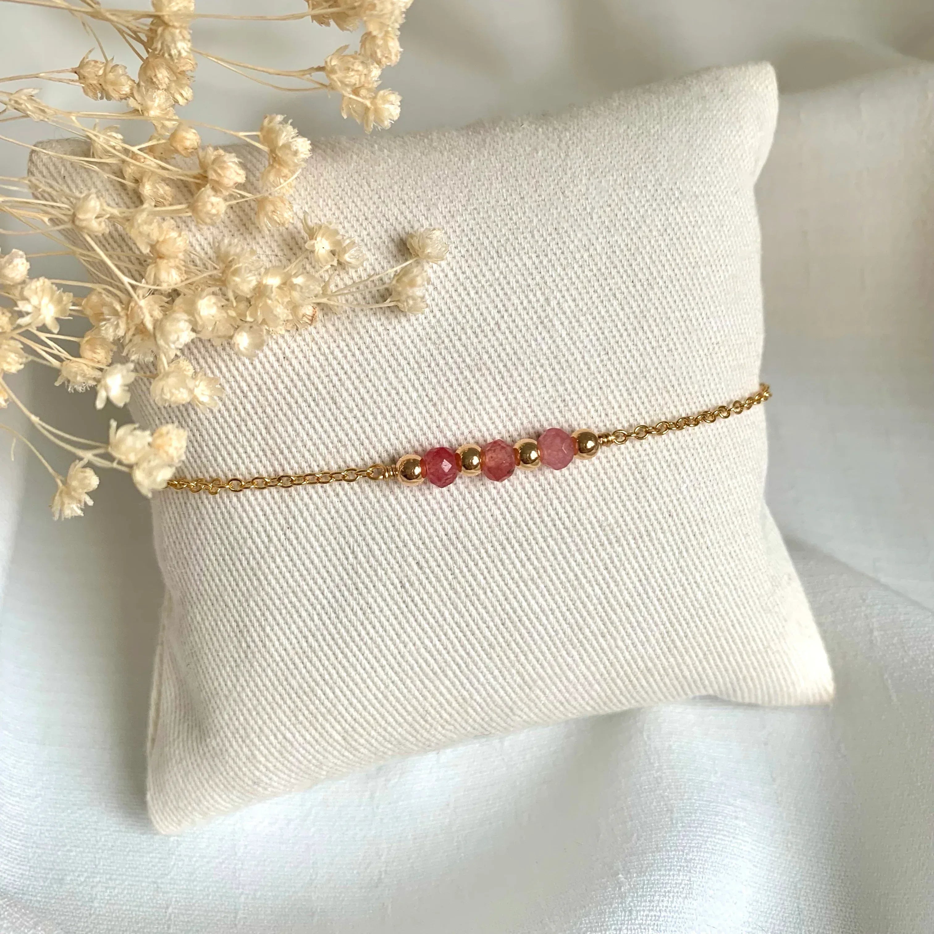 Bracelet LISE - pierres de naissance - Lynéör Bijoux