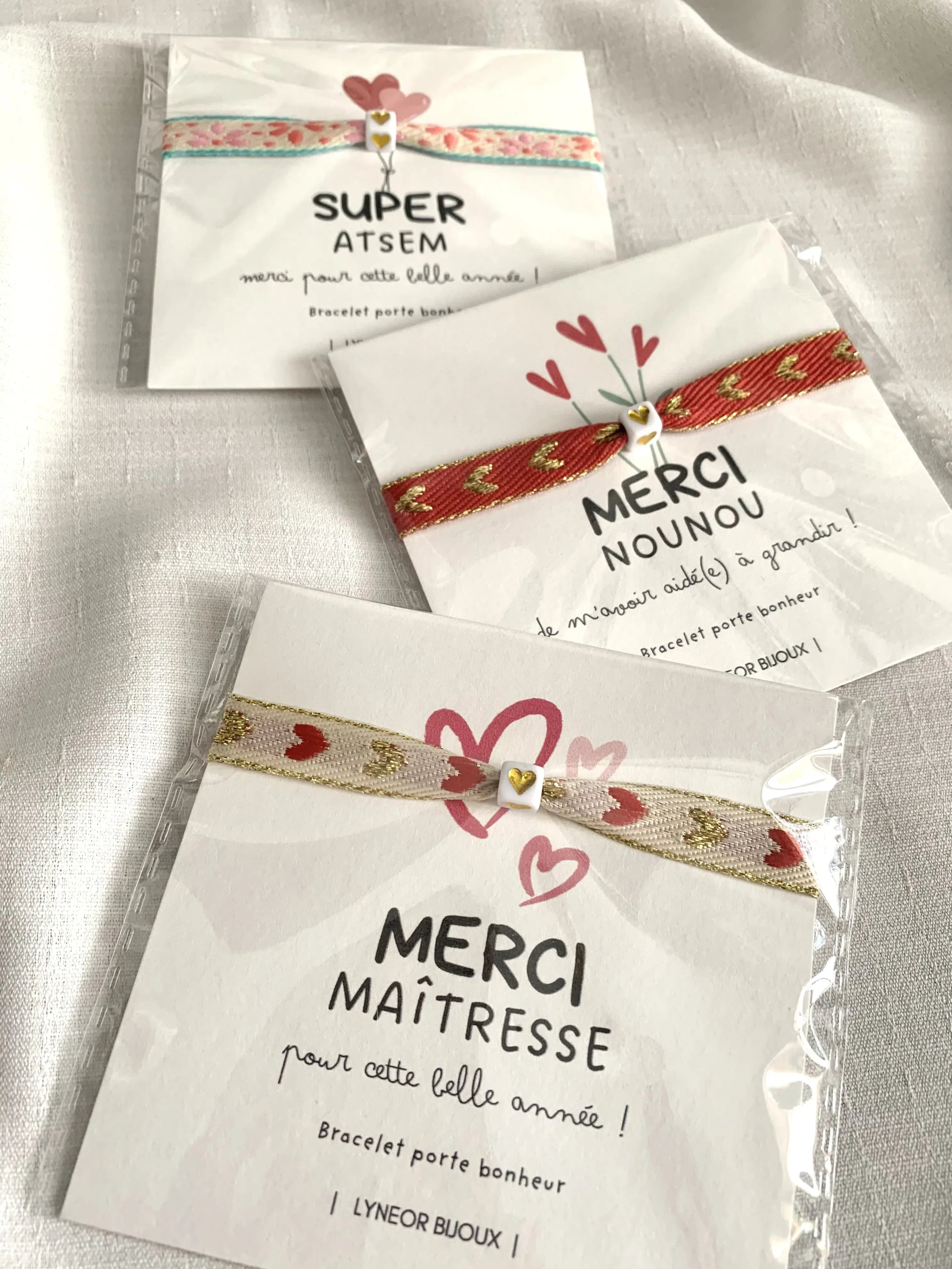 Carte Bijoux Merci fin d'année - Lynéör Bijoux