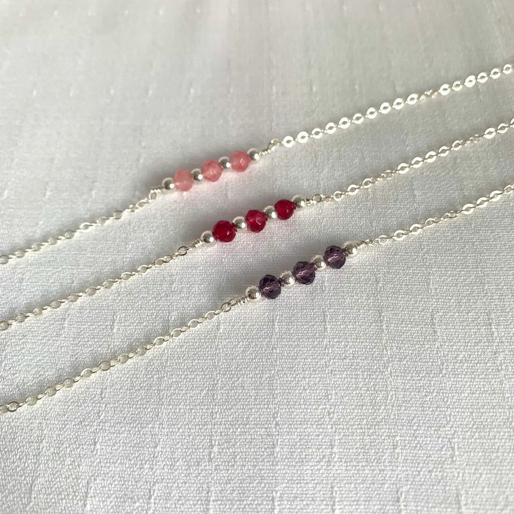 Bracelet LISE - pierres de naissance - Lynéör Bijoux