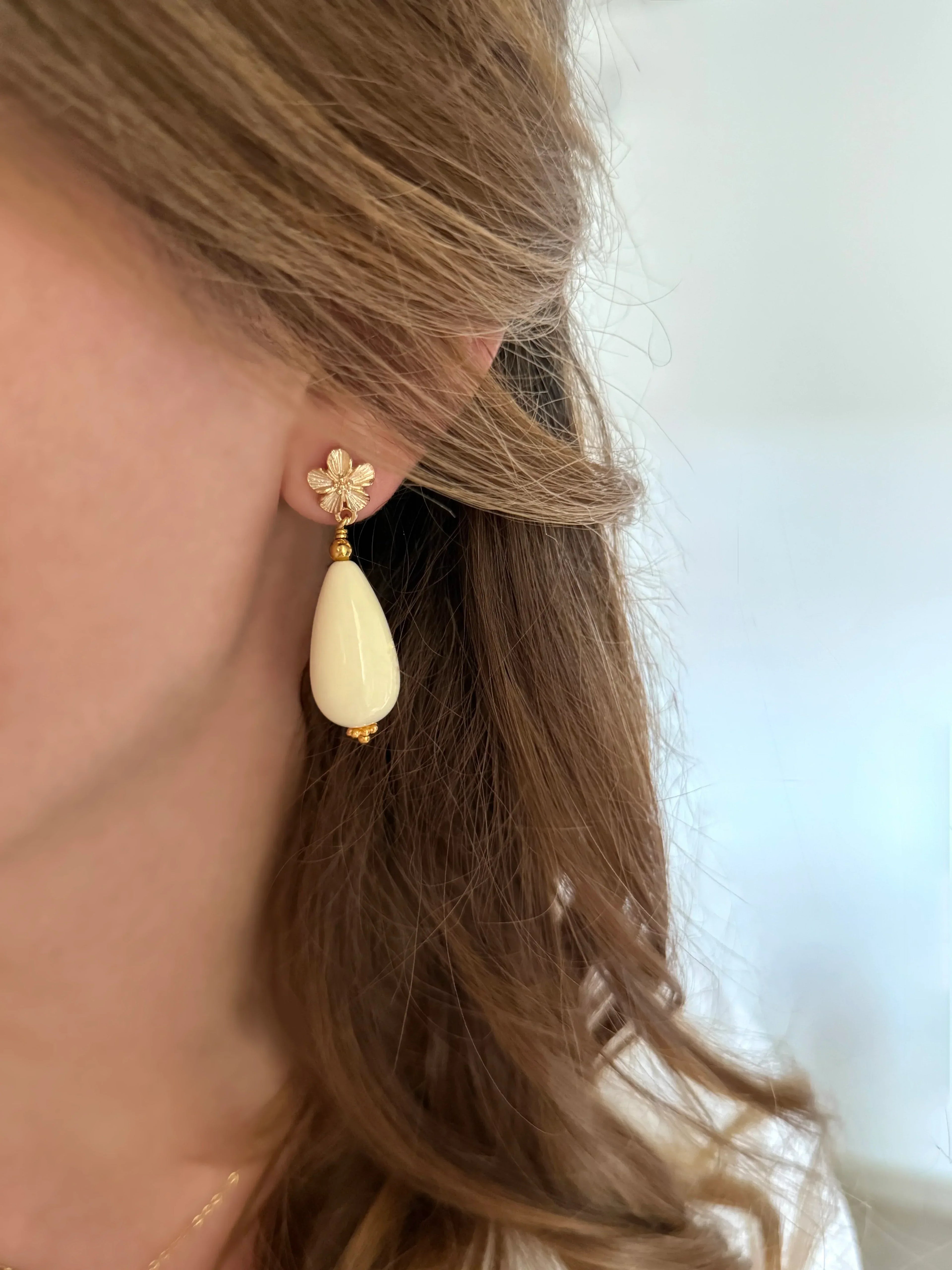 Boucles d'oreilles CONSTANCE (# couleurs) - Lynéör Bijoux