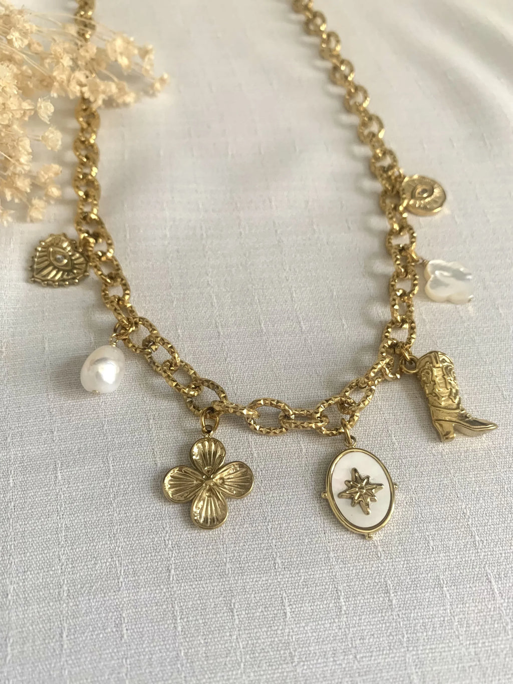 Collier LIVIA - Charms personnalisables - Lynéör Bijoux