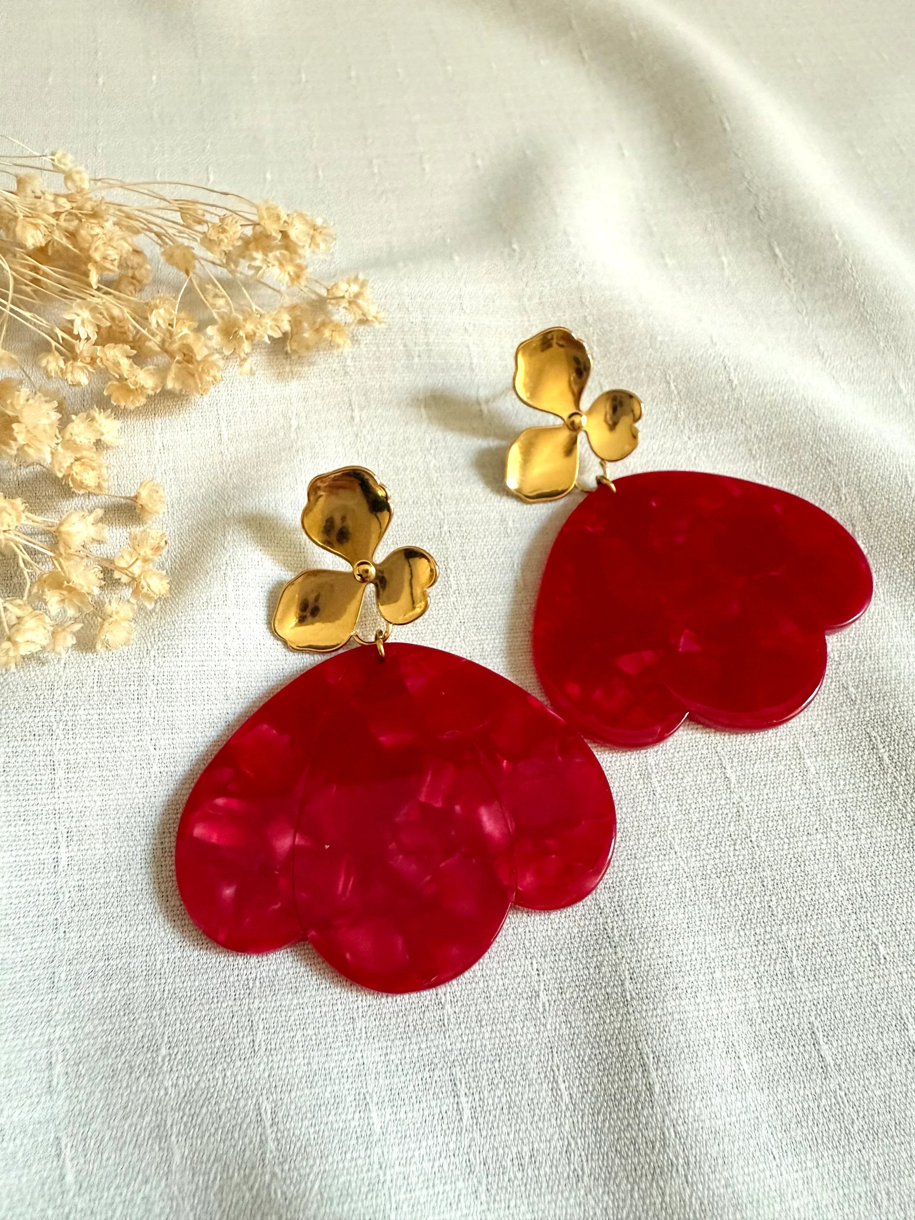 Boucles d'oreilles LYANA (# couleurs) - Lynéör Bijoux