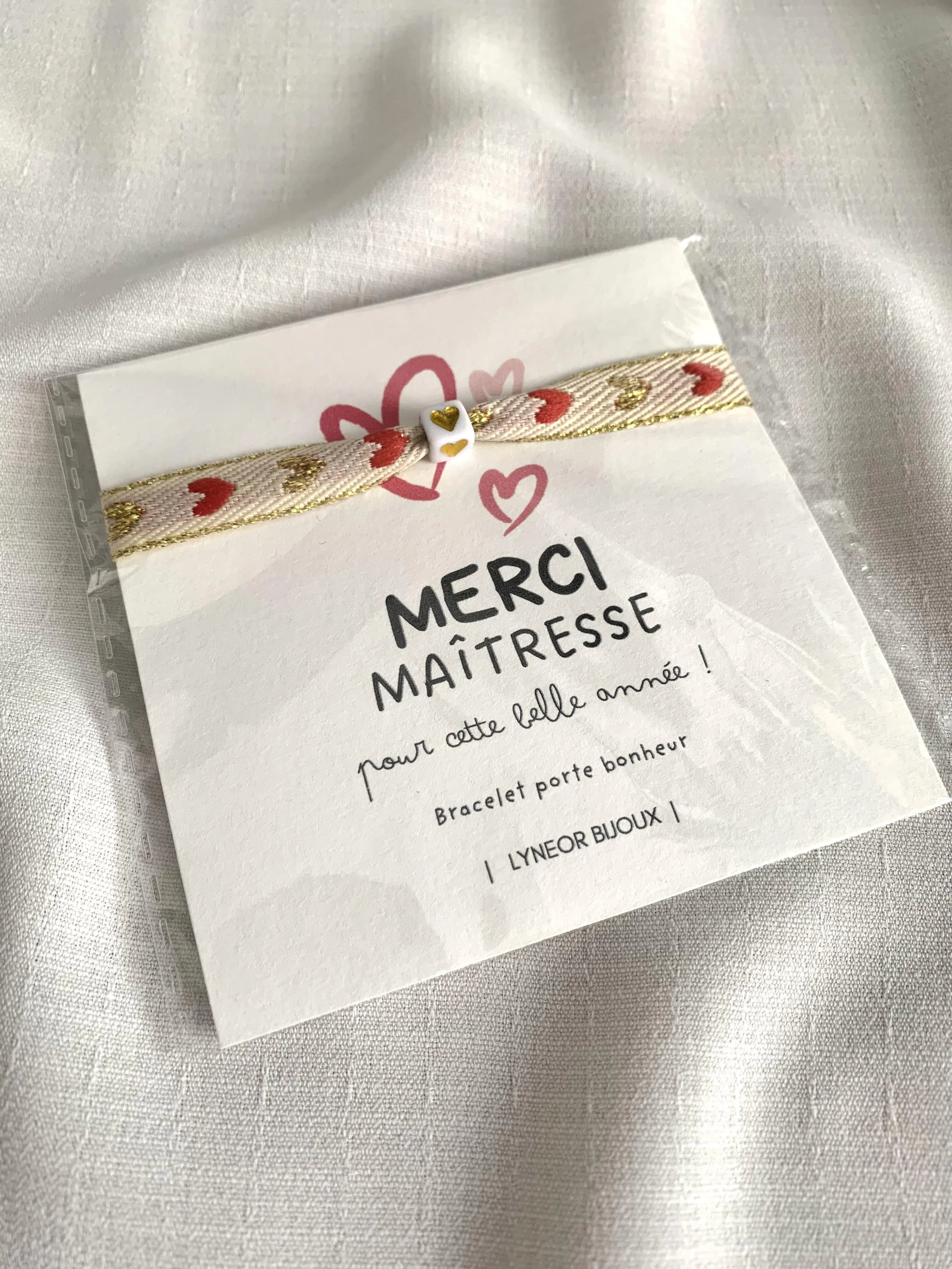 Carte Bijoux Merci fin d'année - Lynéör Bijoux