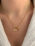 Collier LENA - Pendentif lettre gravé - Lynéör Bijoux