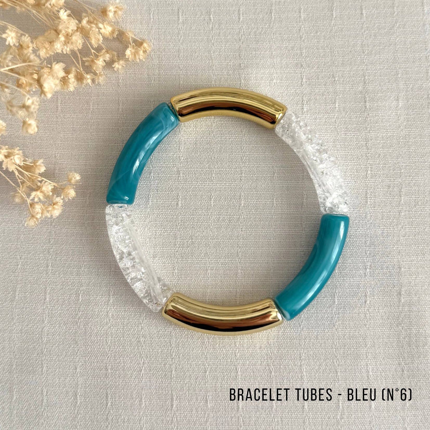 Bracelet Jonc Tubes AMELIA - Collection Bleu