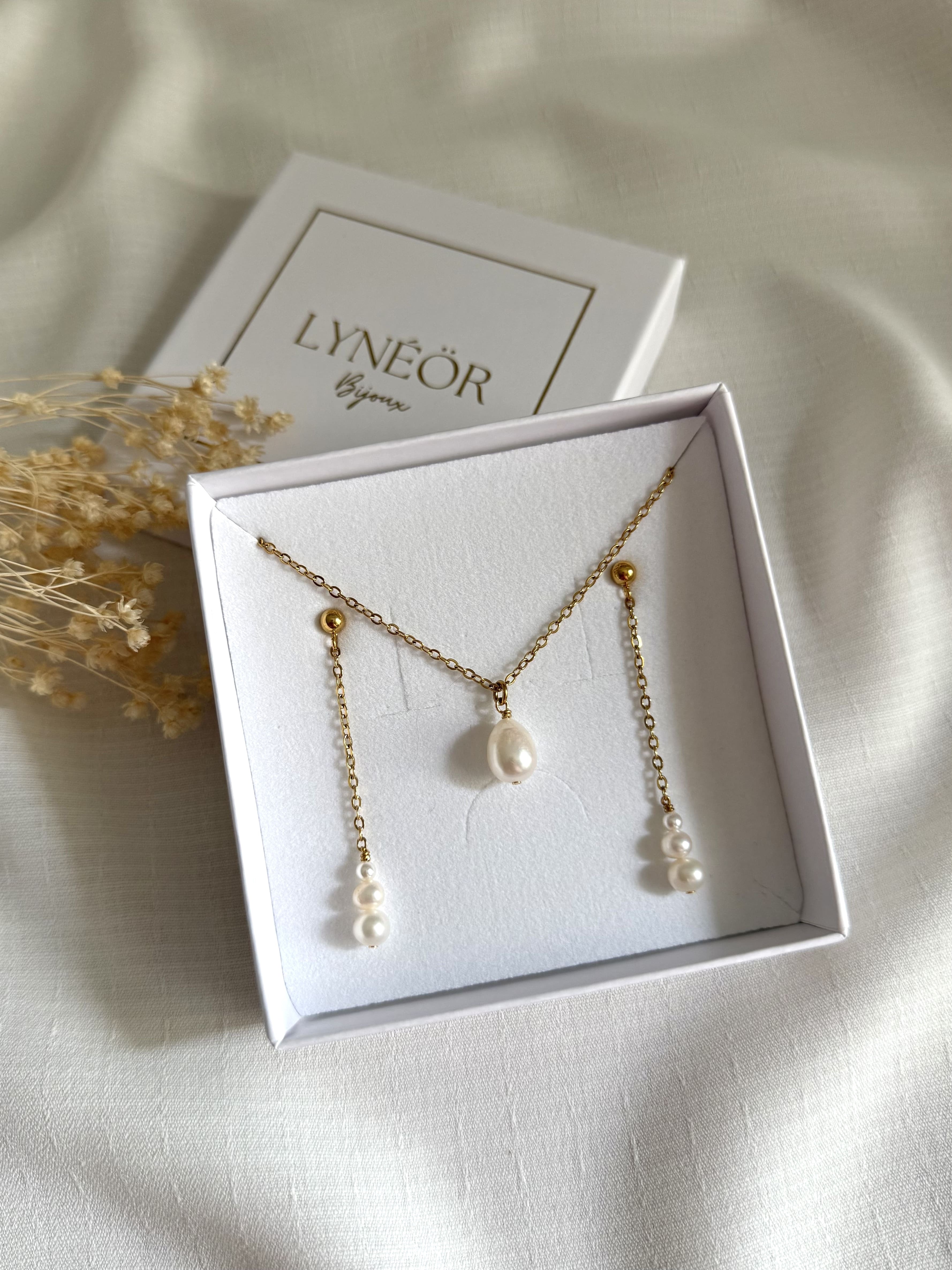 Coffret Collier & Boucles d'oreilles MARIE