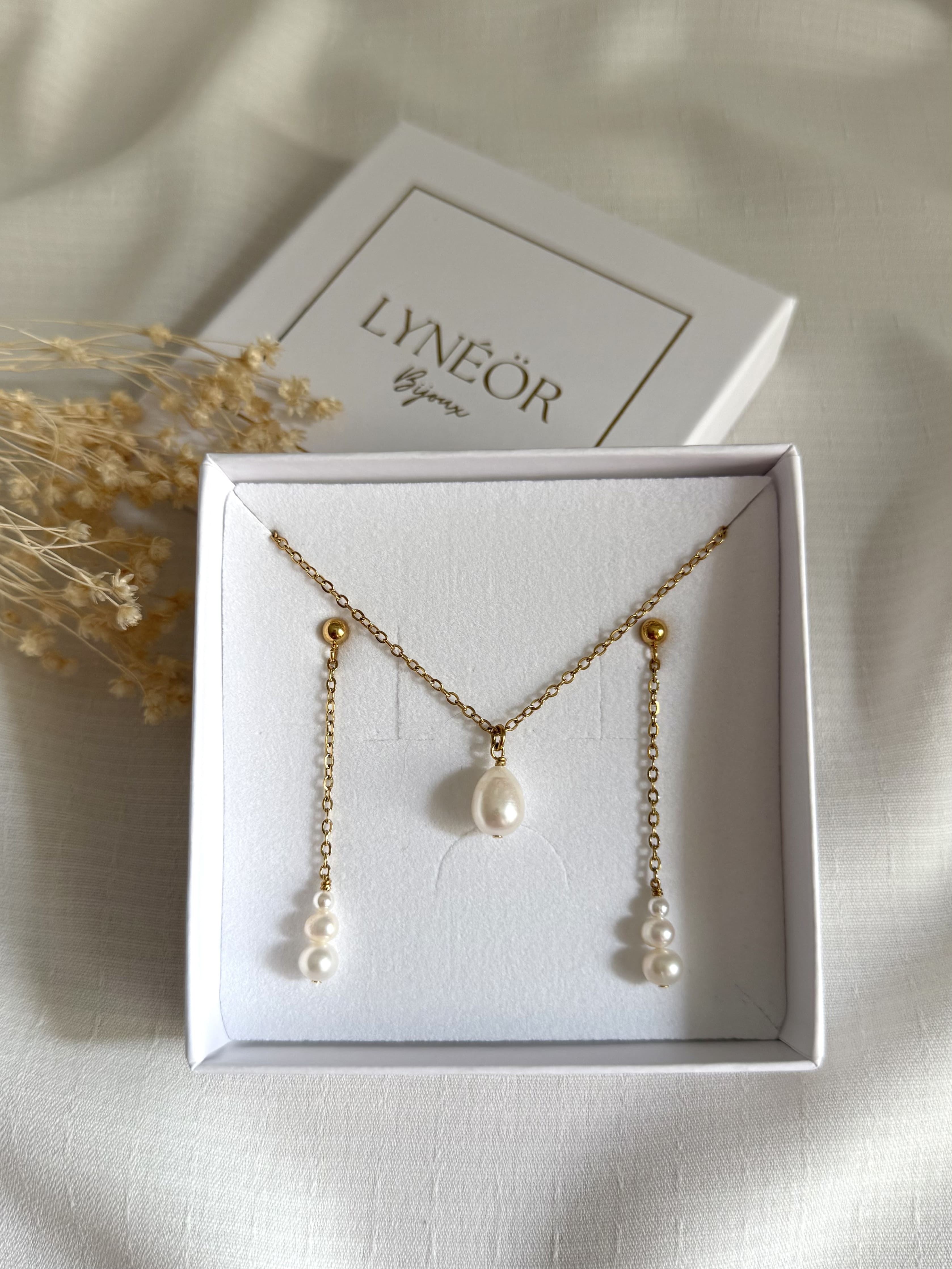 Coffret Collier & Boucles d'oreilles MARIE