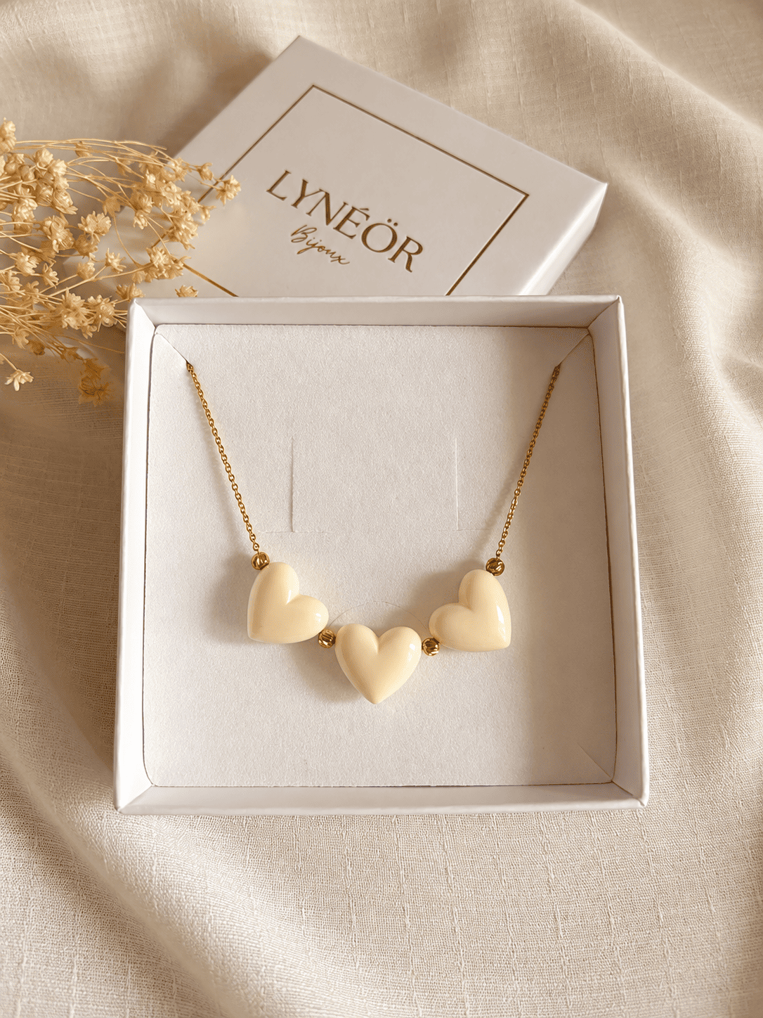 Collier 3 coeurs