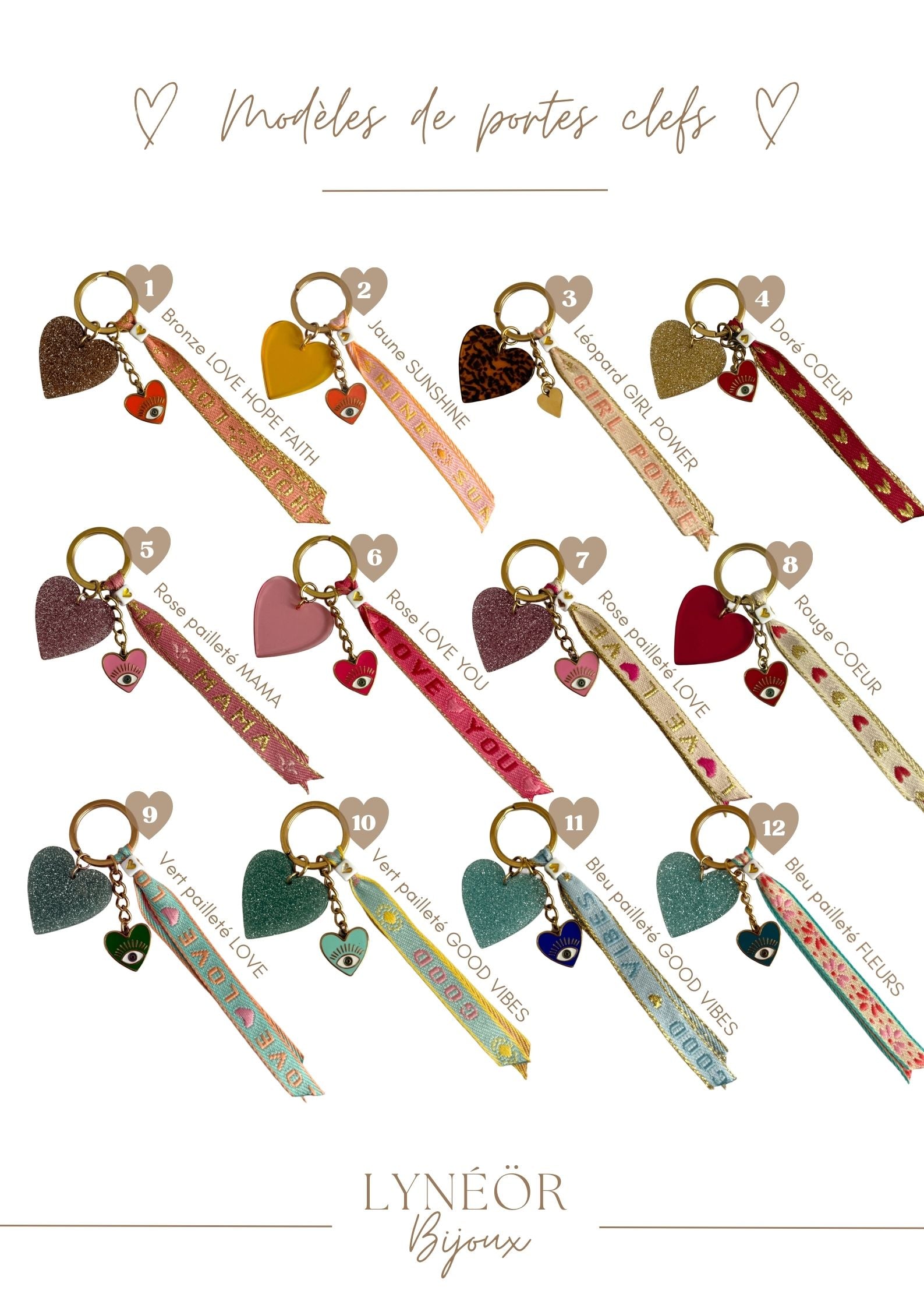 Portes Clefs grigri coeur