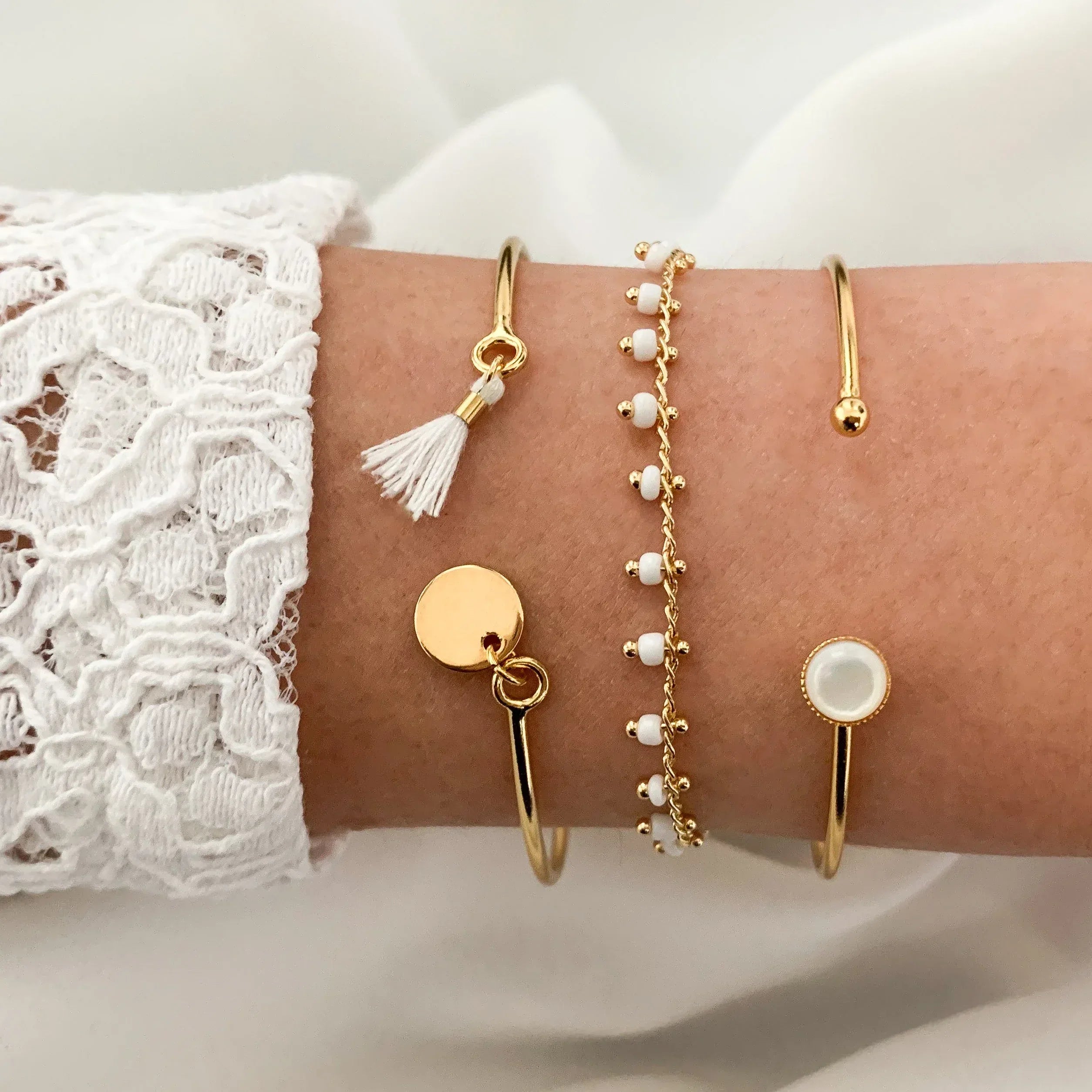 Bracelet Jonc OLIVIA - Lynéör Bijoux