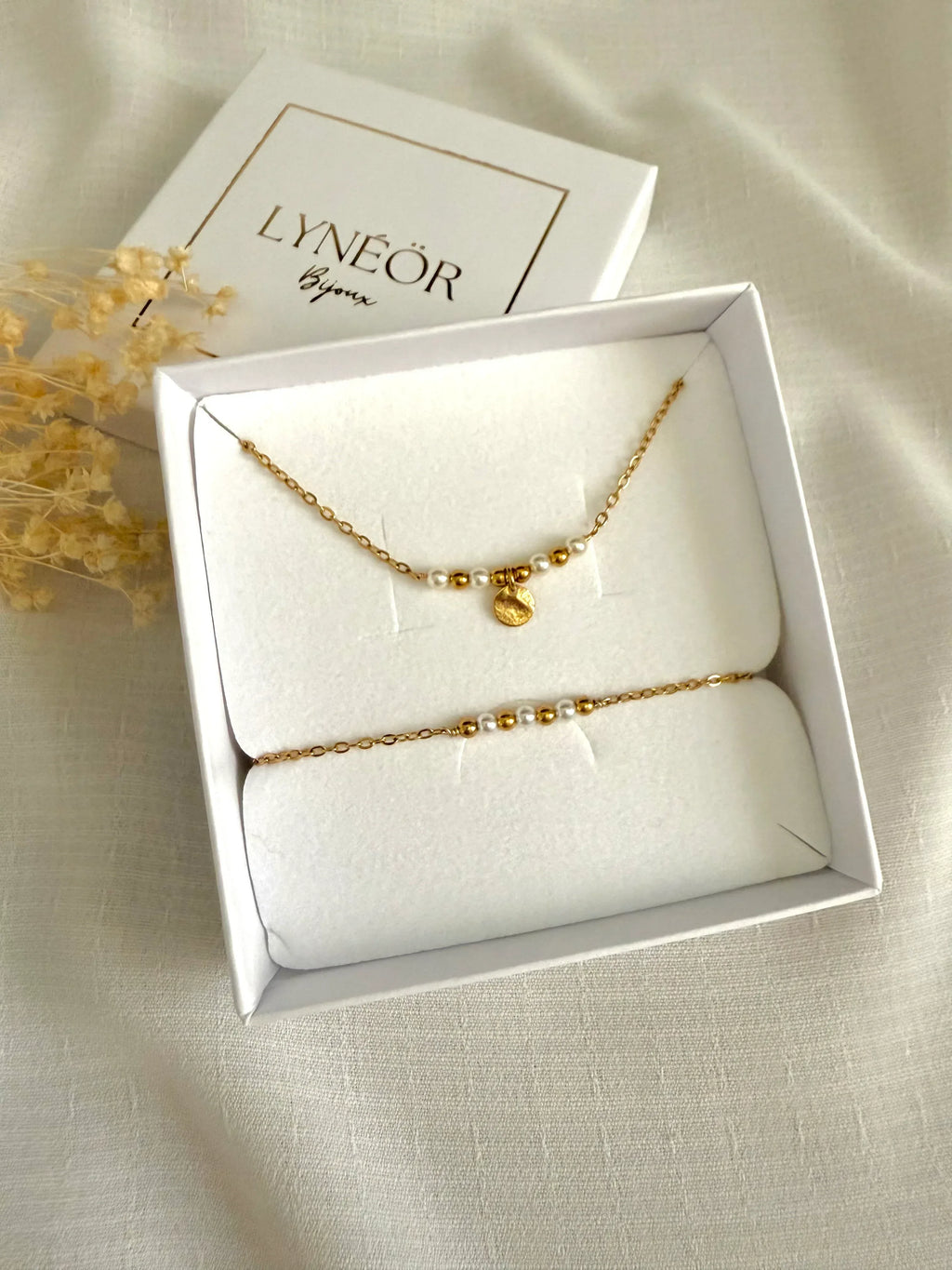 Coffret Collier & Bracelet LYAH - Lynéör Bijoux