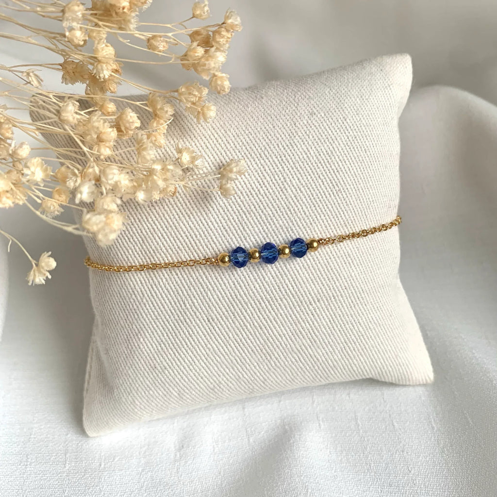 Bracelet LISE - pierres de naissance - Lynéör Bijoux