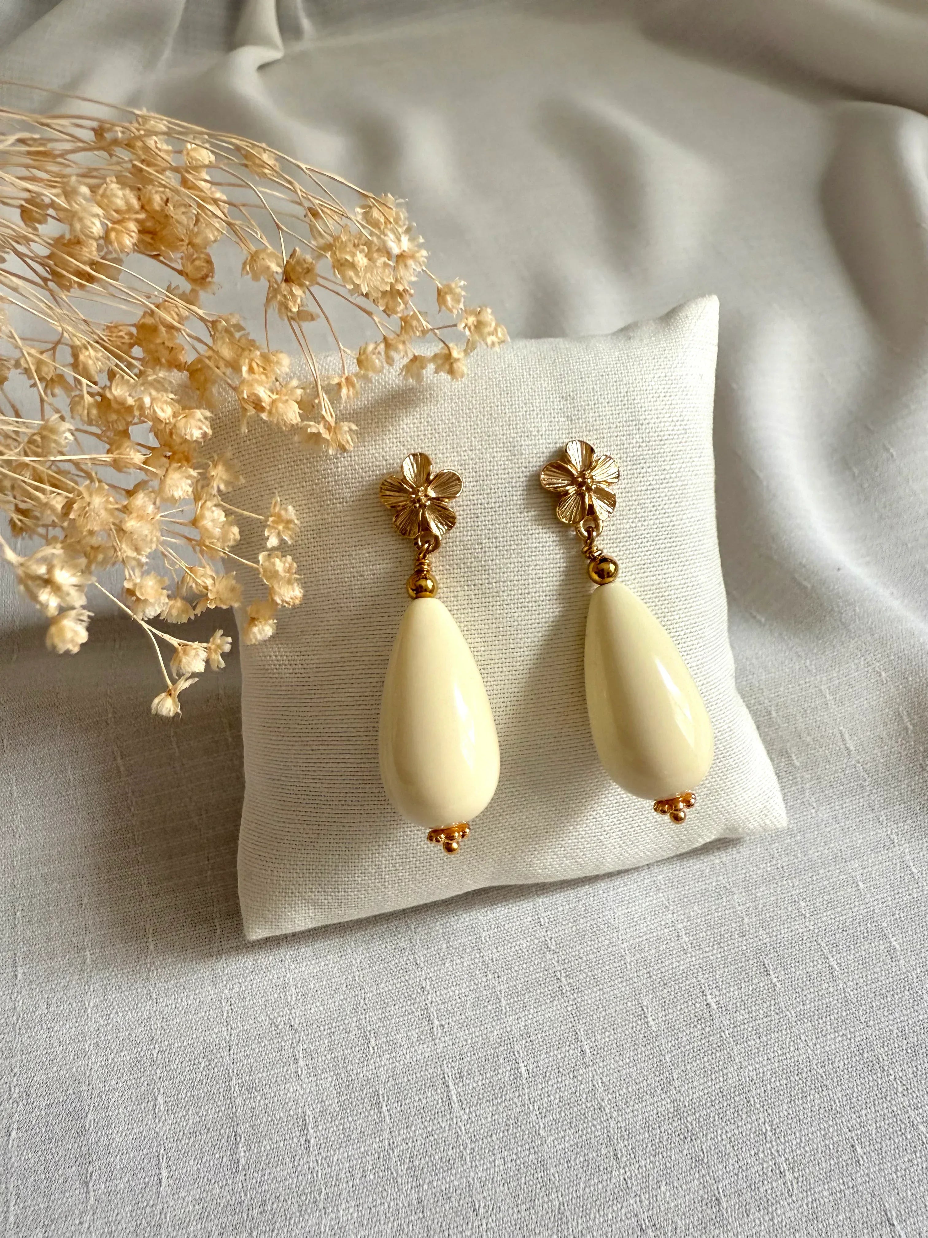 Boucles d'oreilles CONSTANCE (# couleurs) - Lynéör Bijoux