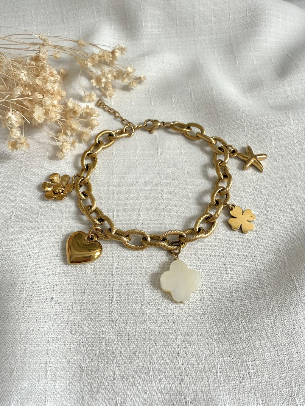 Bracelet LIVIA - Charms breloques - Lynéör Bijoux