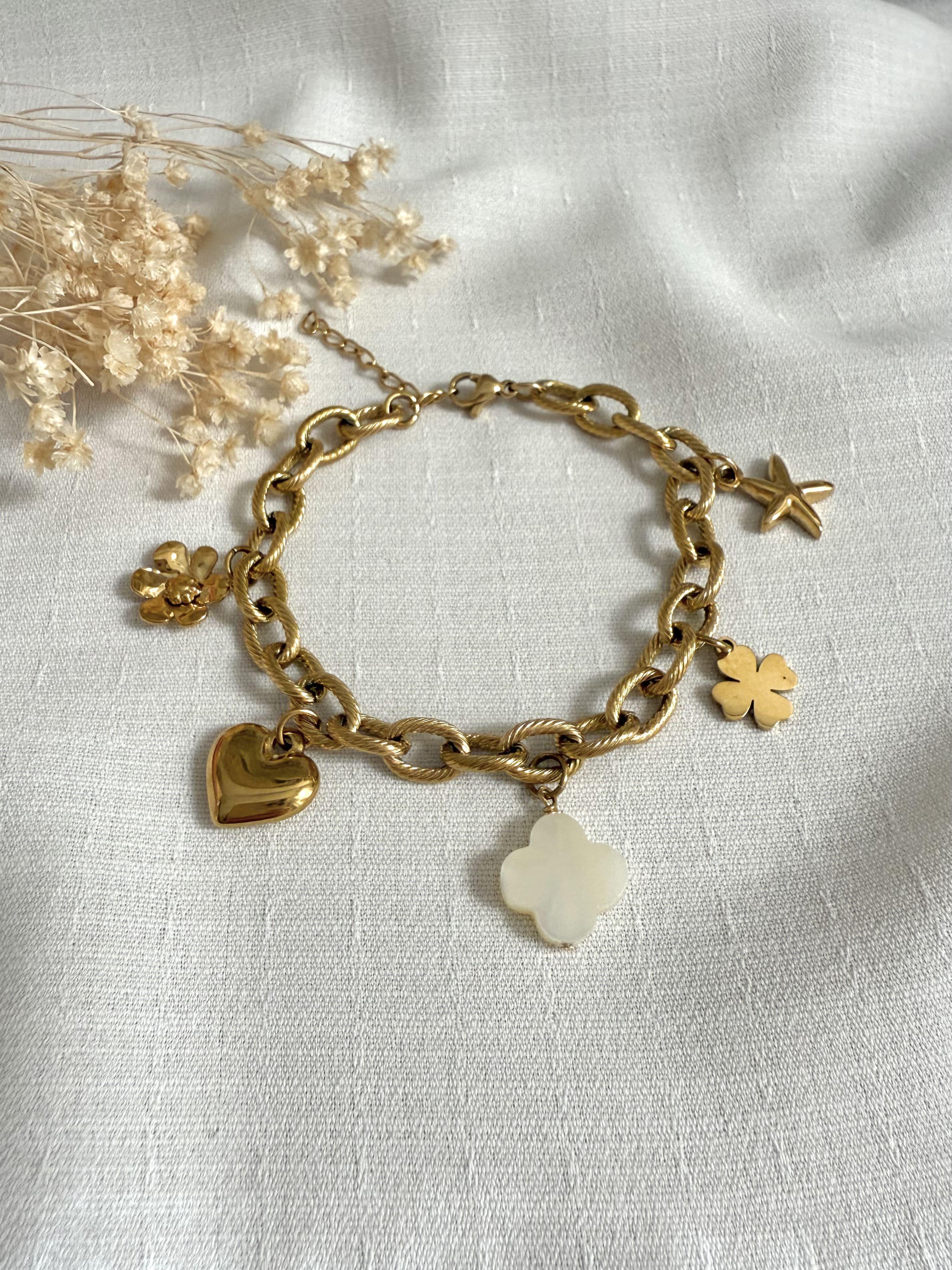 Bracelet LIVIA - Charms breloques - Lynéör Bijoux