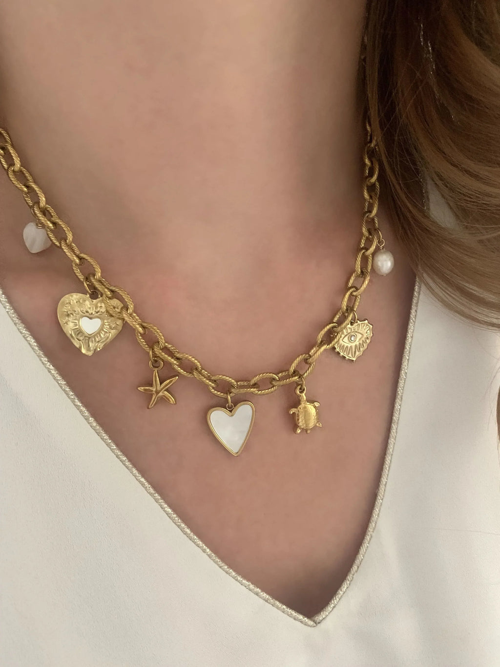 Collier LIVIA - Charms personnalisables - Lynéör Bijoux