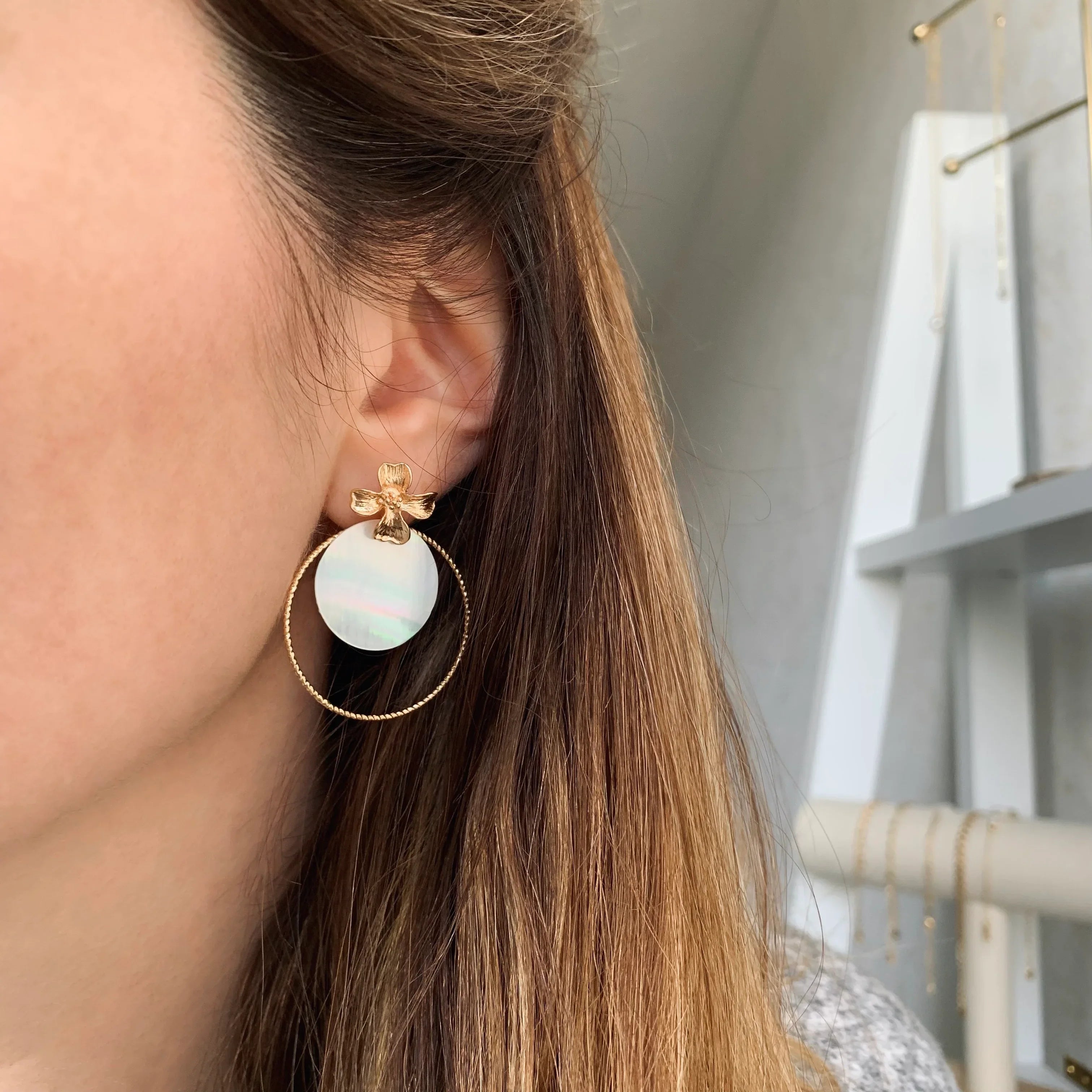 Boucles d'oreilles APOLLINE - Lynéör Bijoux
