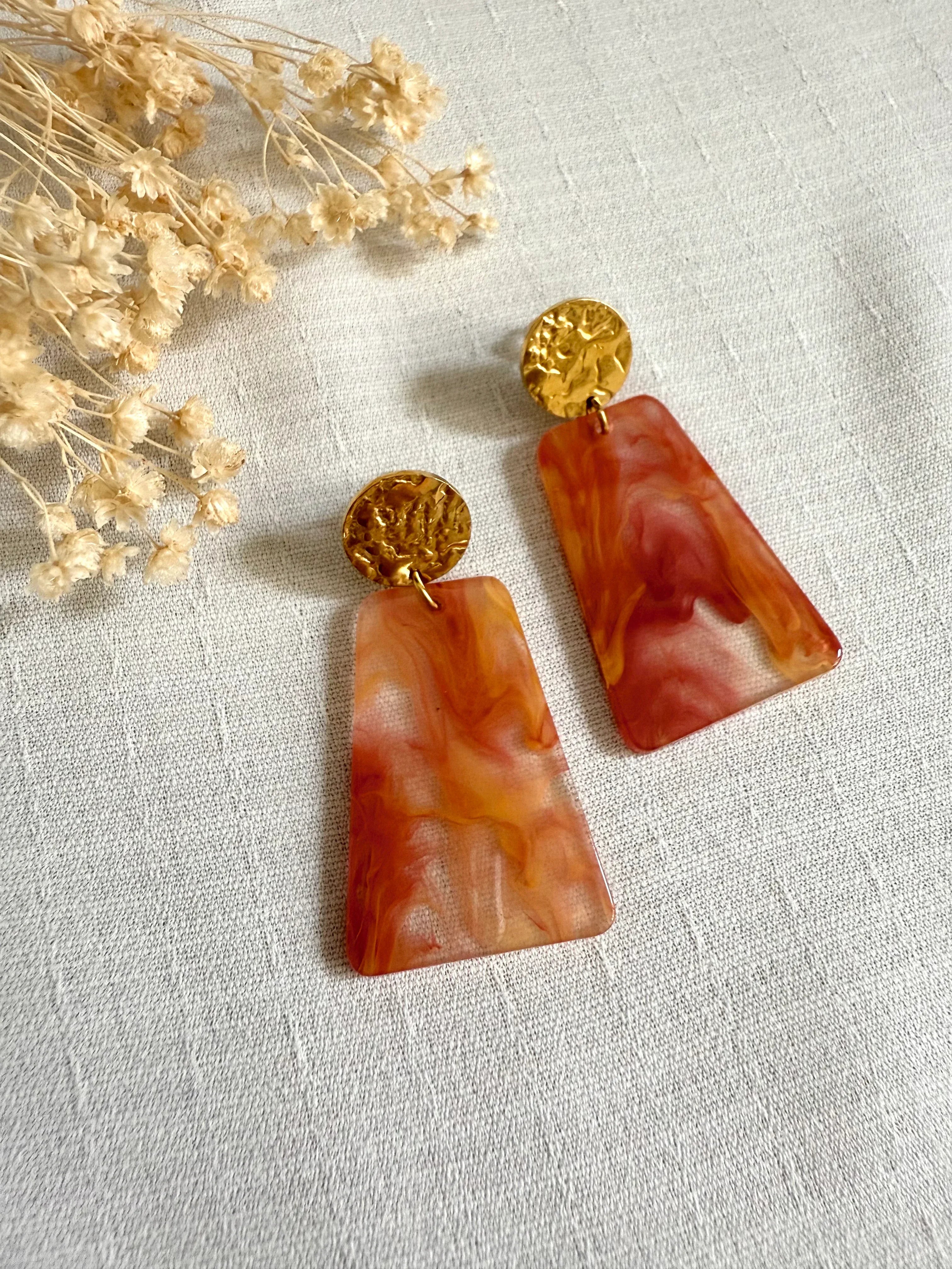 Boucles d'oreilles ESMÉE (# couleurs) - Lynéör Bijoux