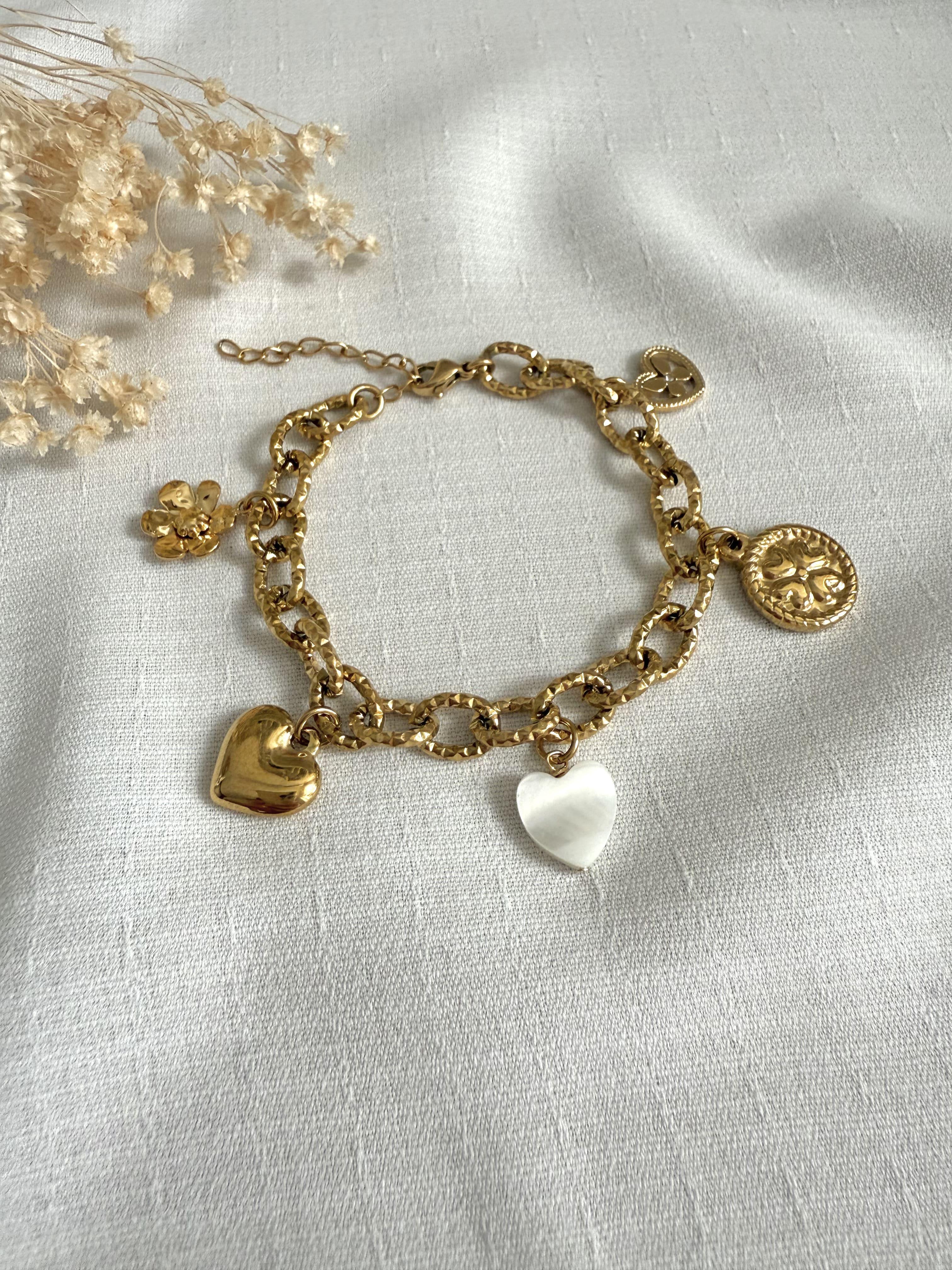 Bracelet LIVIA - Charms breloques - Lynéör Bijoux